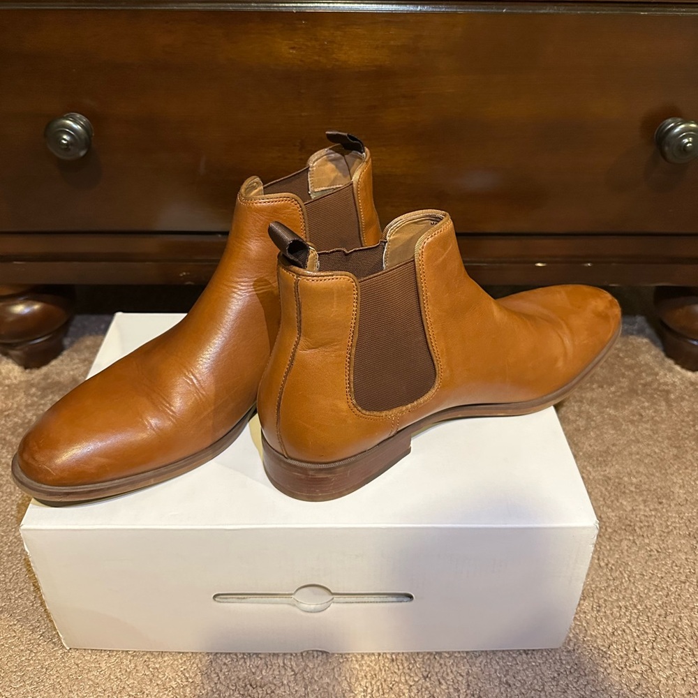 Men’s Chestnut leather Chelsea Boots